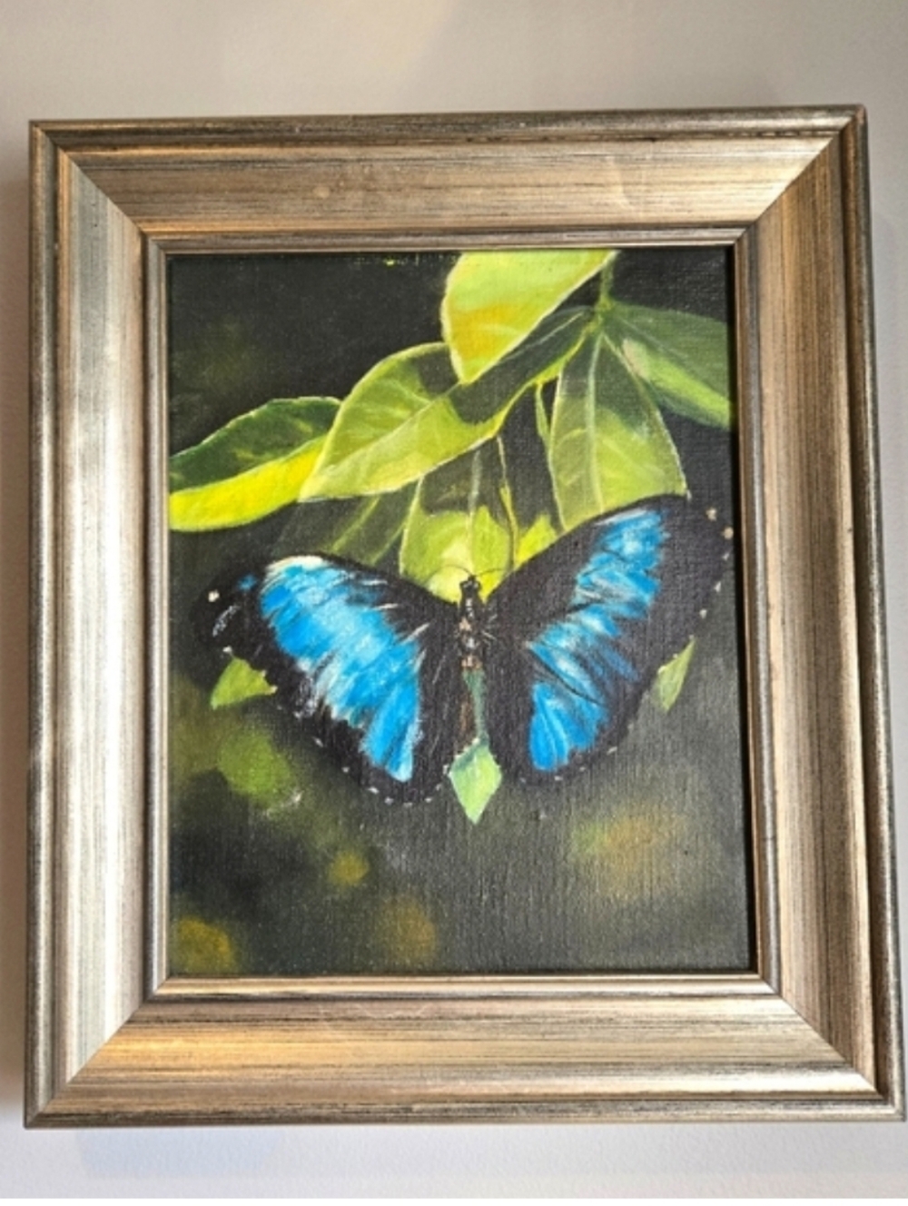 Blue Butterfly Original Painting